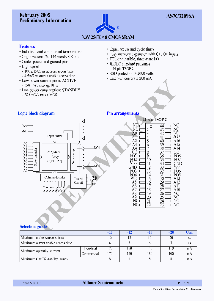 AS7C32096A_196478.PDF Datasheet