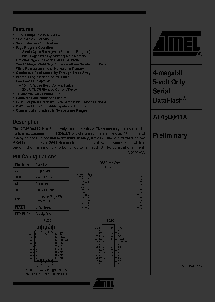 AT45D041-JCNBSP_330611.PDF Datasheet