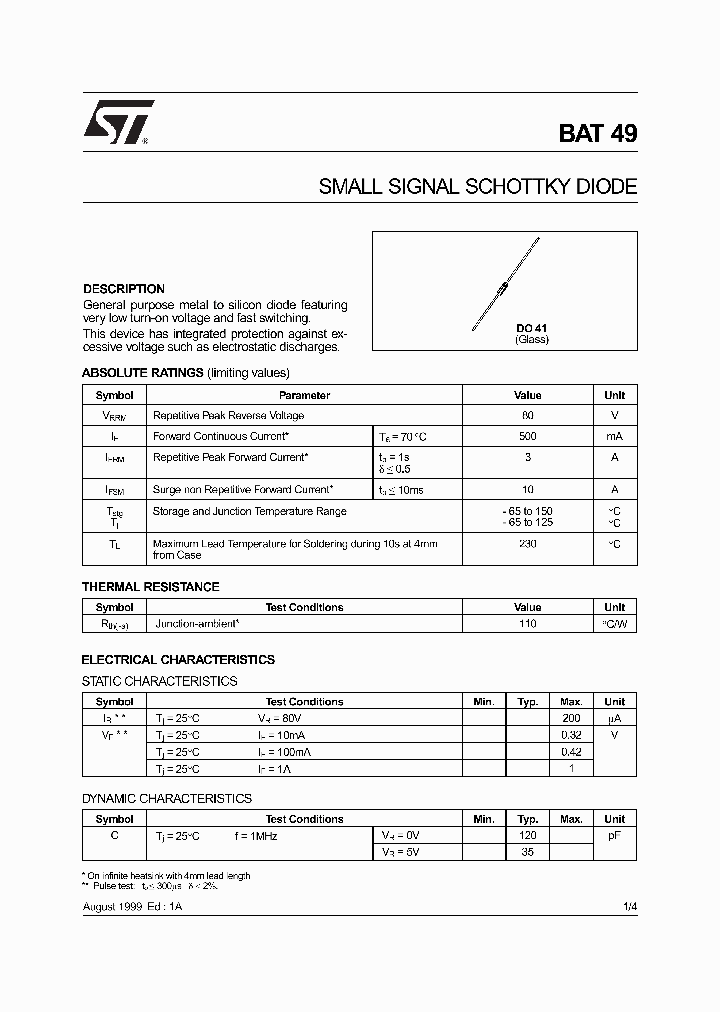 BAT49_320035.PDF Datasheet