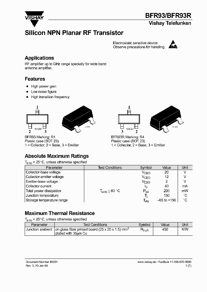 BFR93R_305655.PDF Datasheet
