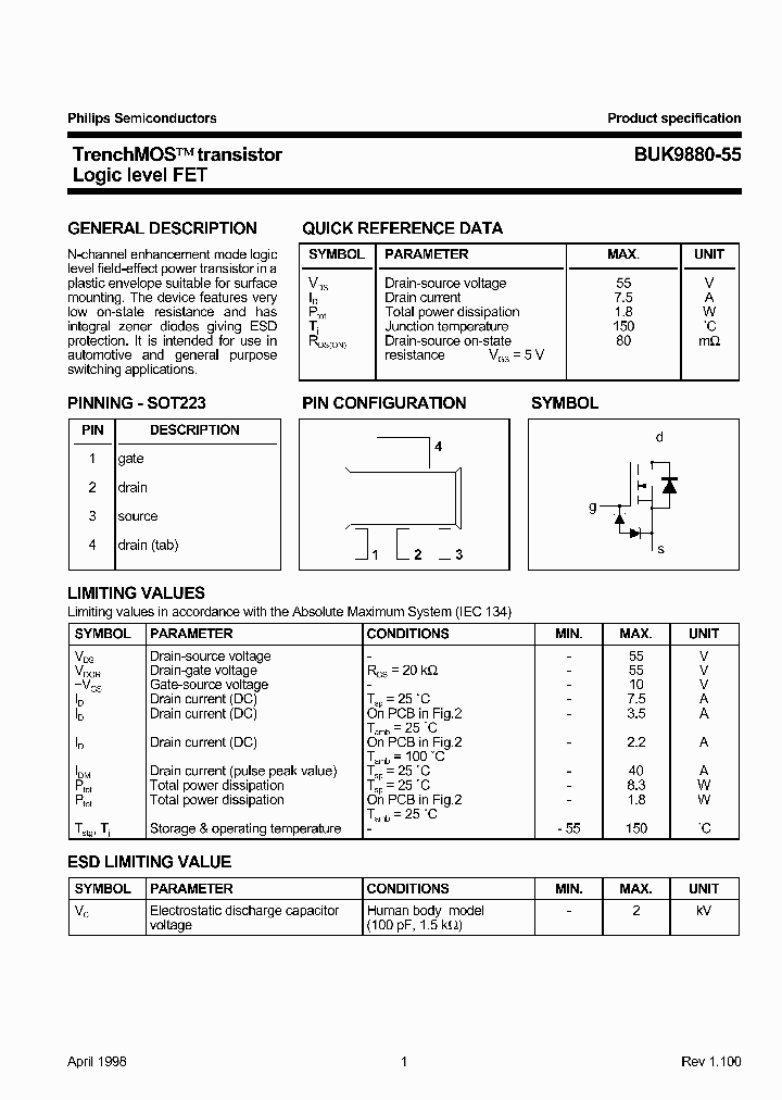 BUK9880-55_202233.PDF Datasheet
