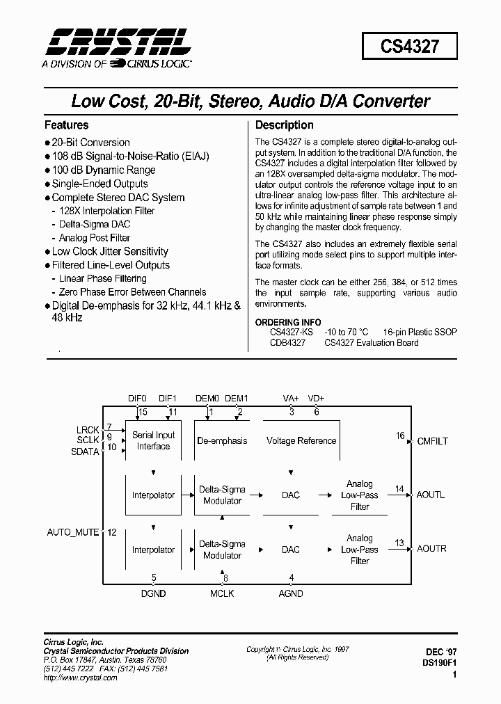 CS4327_326845.PDF Datasheet