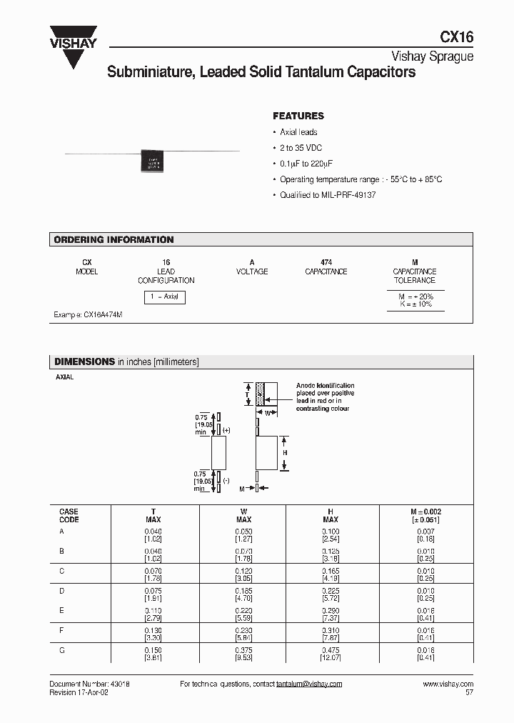 CX16J104K_306145.PDF Datasheet
