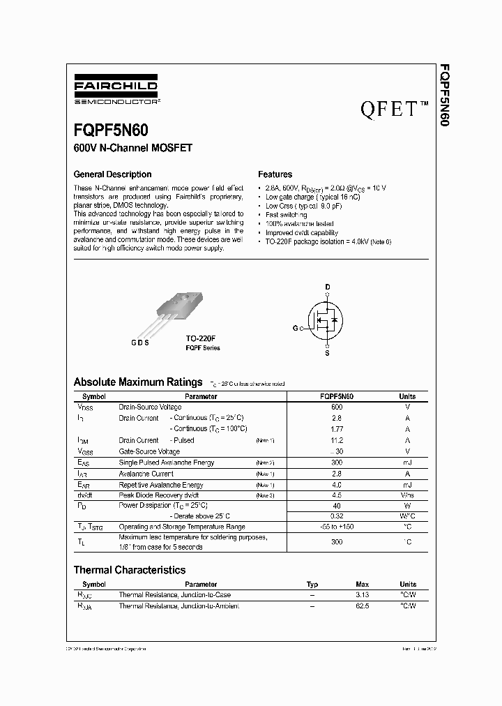 FQPF5N60_323037.PDF Datasheet