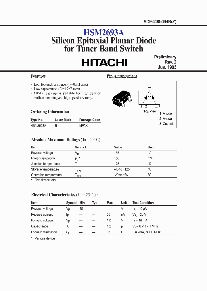 HSM2693A_344269.PDF Datasheet