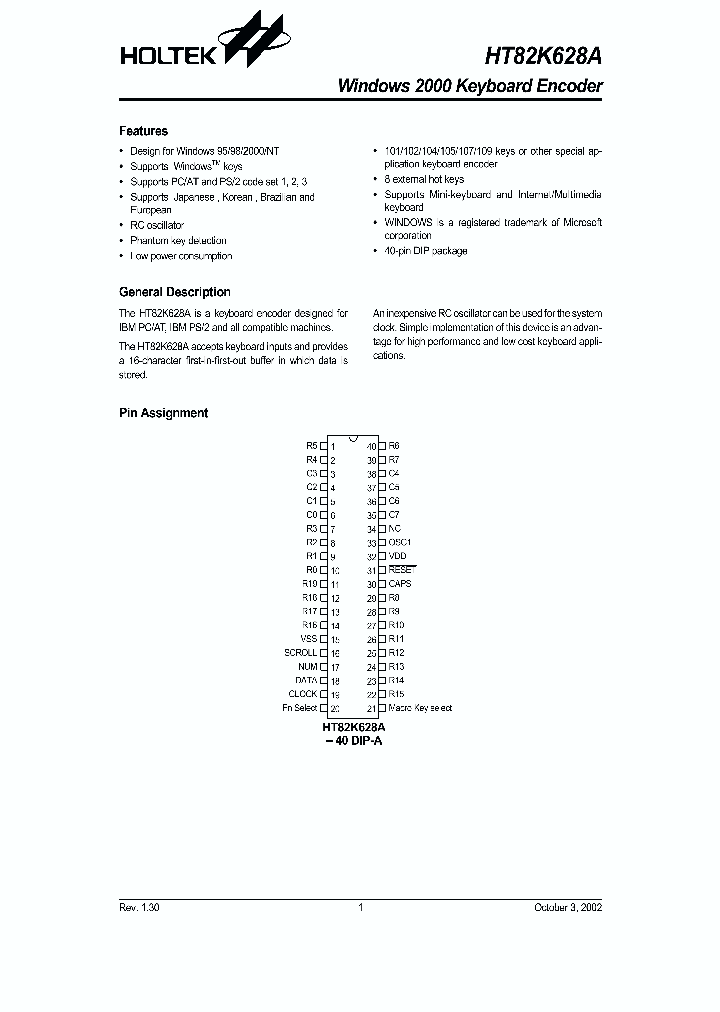 HT82K628A_202749.PDF Datasheet