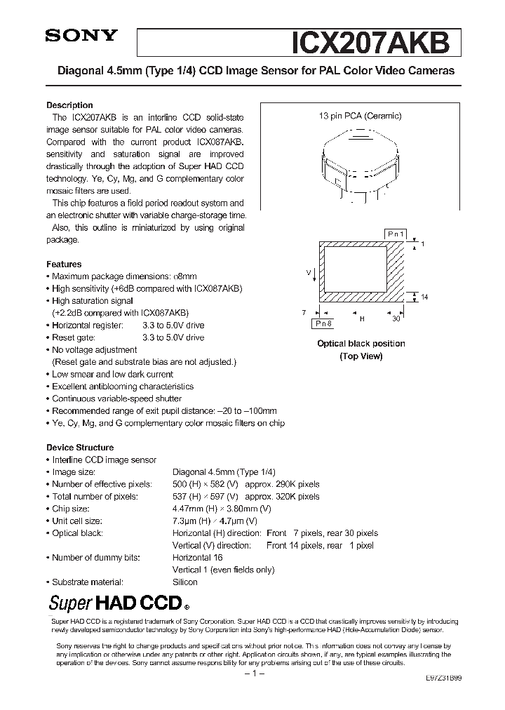 ICX207AKB_194065.PDF Datasheet