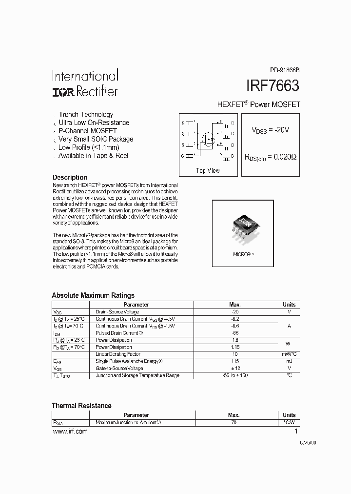 IRF7663_196966.PDF Datasheet