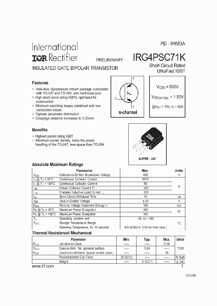 IRG4PSC71K_322613.PDF Datasheet