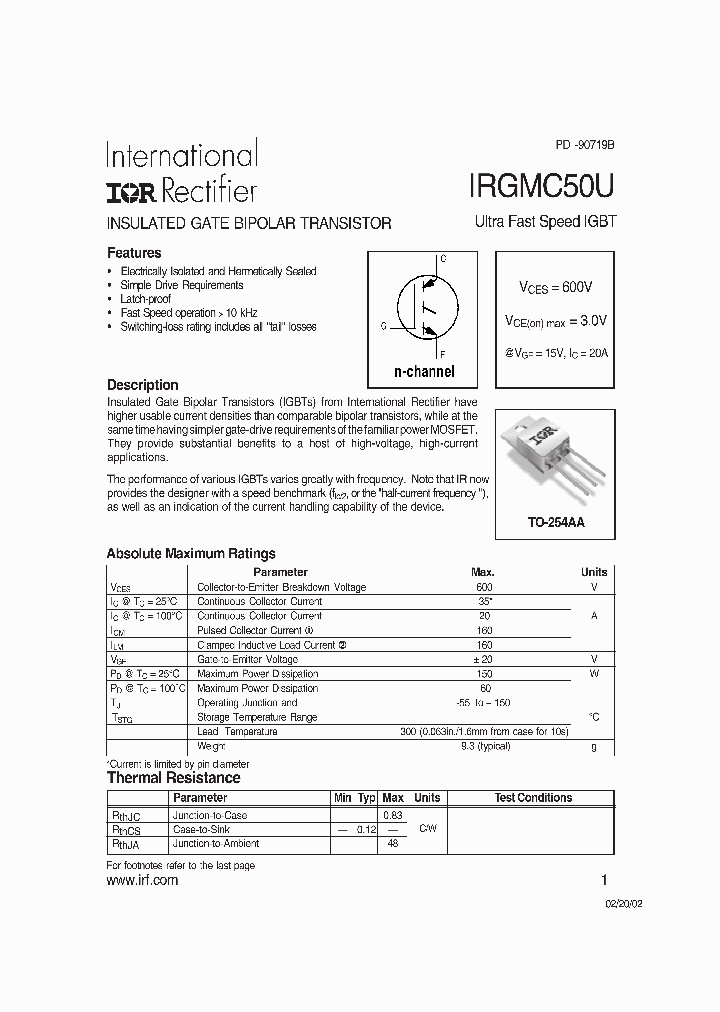 IRGMC50U_351117.PDF Datasheet