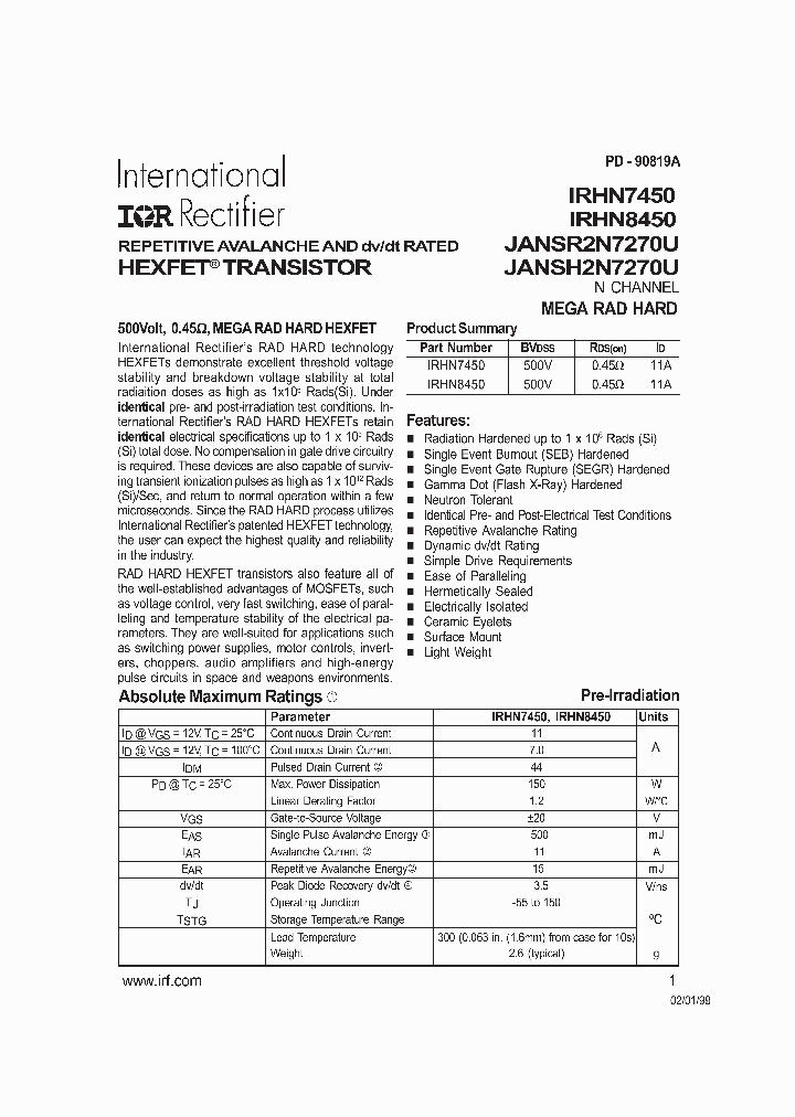 IRHN7450_379451.PDF Datasheet