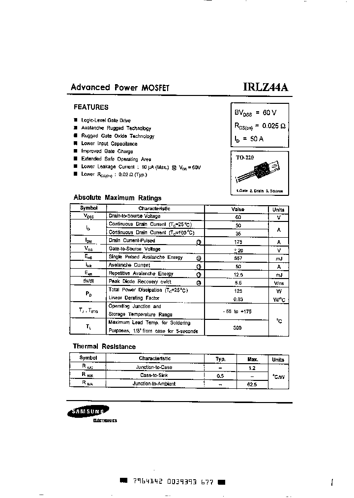 IRLZ44A_350397.PDF Datasheet