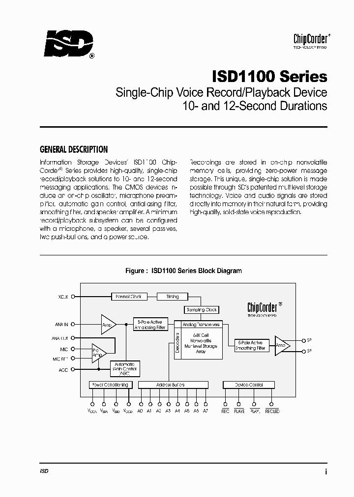 ISD1110_181915.PDF Datasheet