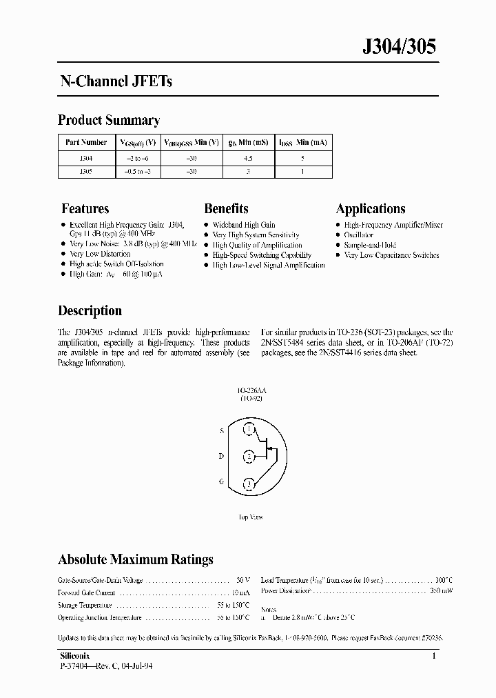 J305_318521.PDF Datasheet