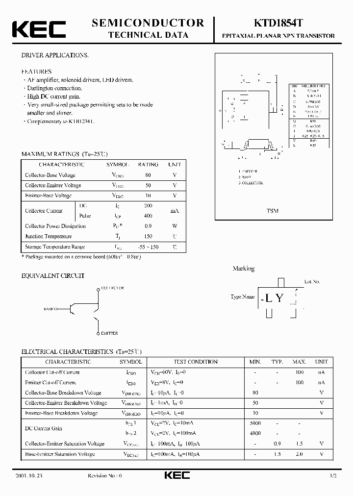 KTD1854T_310840.PDF Datasheet