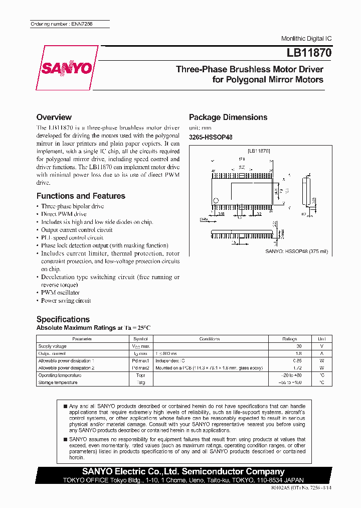 LB11870_363206.PDF Datasheet