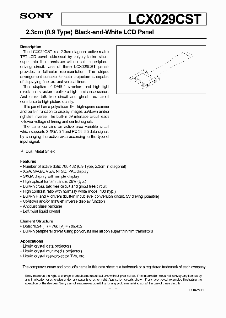 LCX029CST_207271.PDF Datasheet
