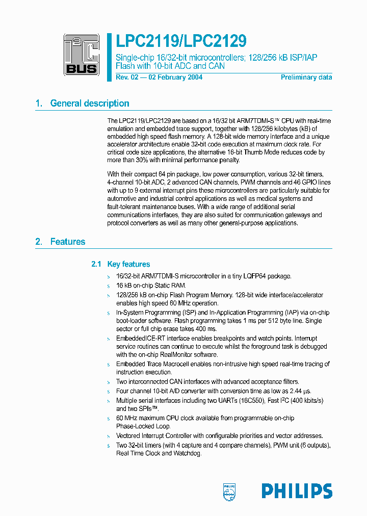 LPC2119FBD64_180804.PDF Datasheet