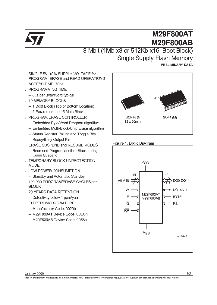 M29F800AB_335959.PDF Datasheet