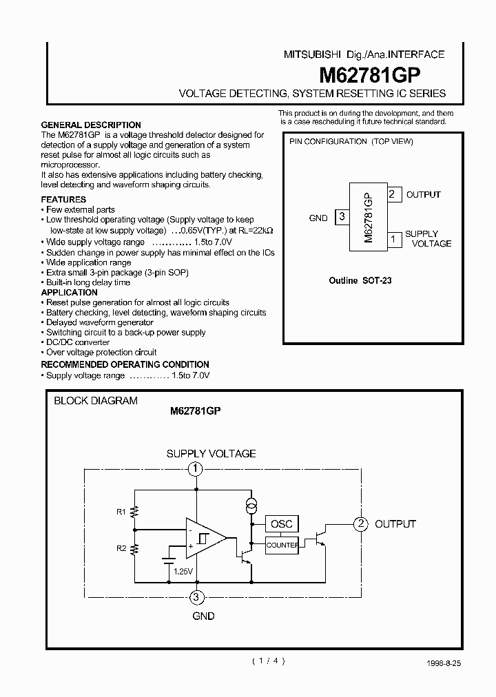 M62781GP_38842.PDF Datasheet