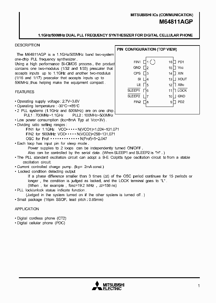 M64811AGP_313468.PDF Datasheet