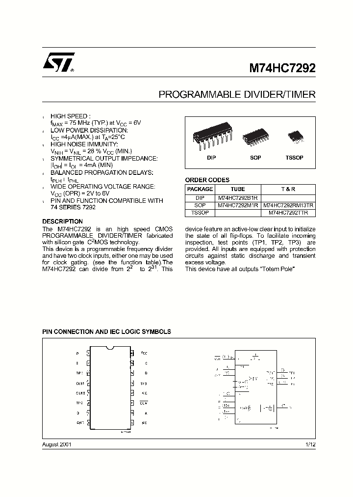 M74HC7292_312194.PDF Datasheet