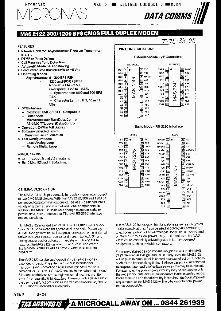 MAS7243_356352.PDF Datasheet