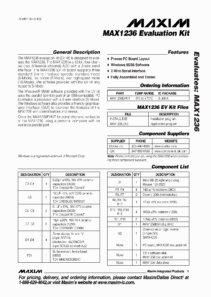 MAX1236EVKIT_385743.PDF Datasheet