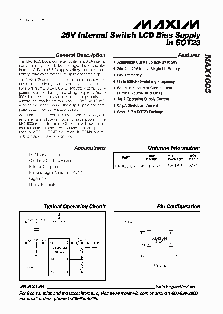 MAX1605_196632.PDF Datasheet