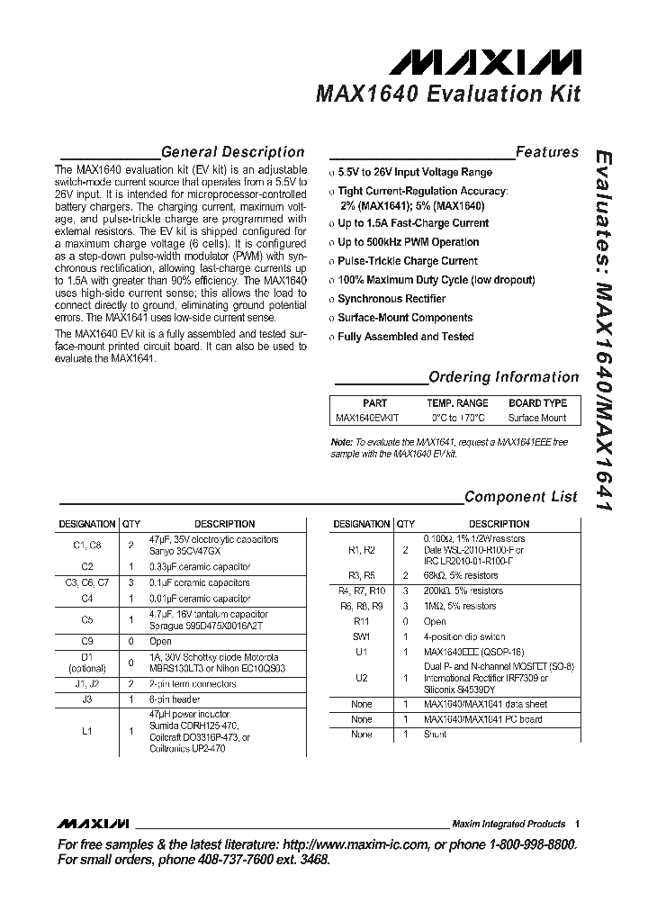 MAX1640EVKIT_323153.PDF Datasheet