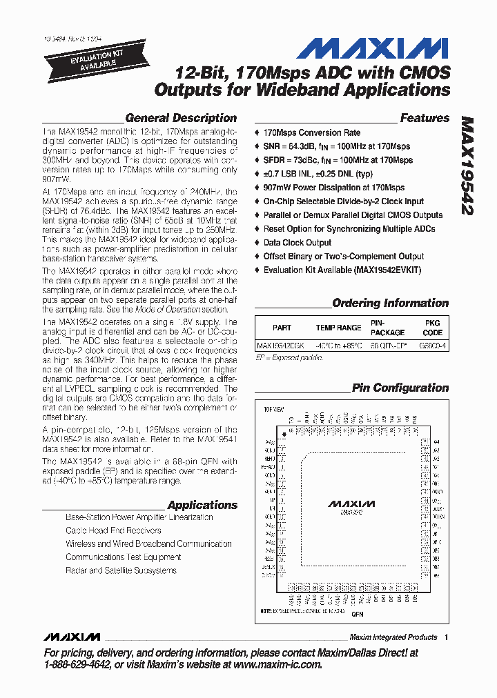 MAX19542_323726.PDF Datasheet