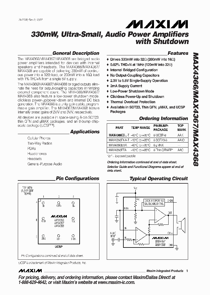 MAX4368_194332.PDF Datasheet