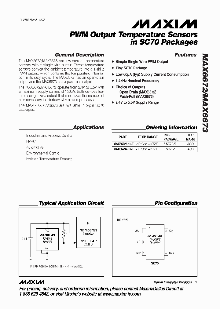 MAX6672AXK-T_323889.PDF Datasheet