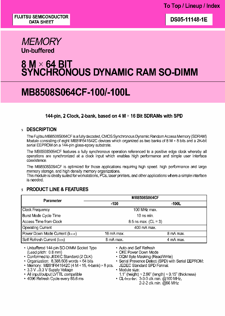 MB8508S064CF-100L_338658.PDF Datasheet