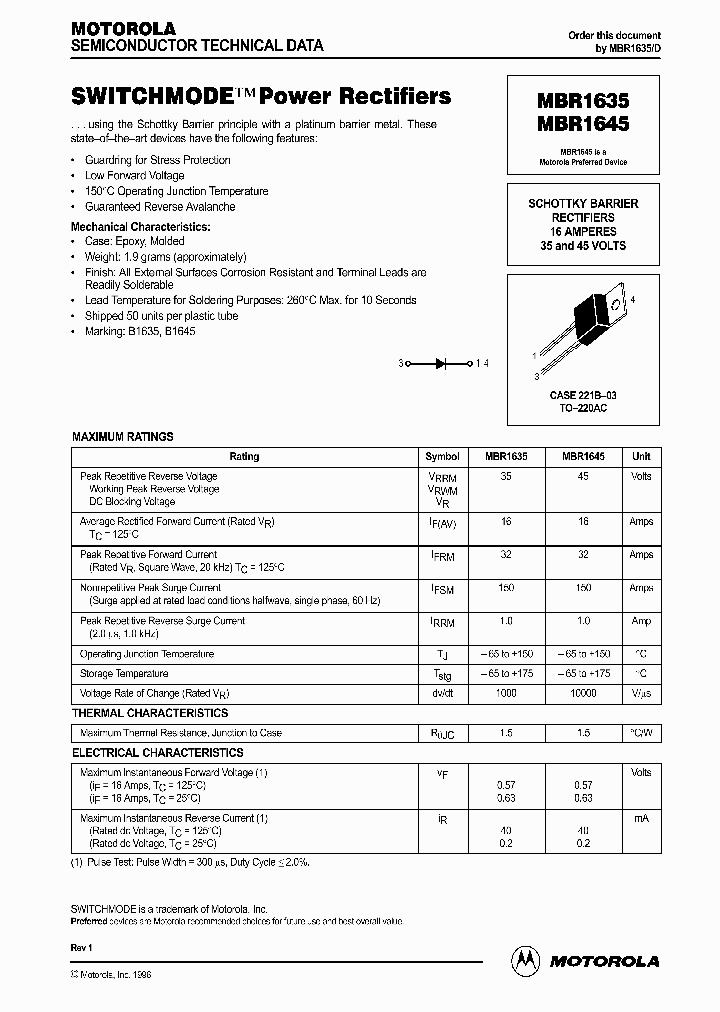 MBR1645_331037.PDF Datasheet