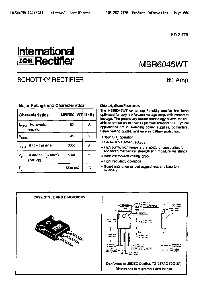 MBR6045WT_203299.PDF Datasheet