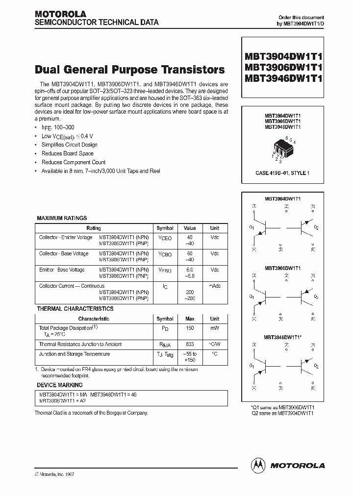 MBT3904DW1T1D_198599.PDF Datasheet