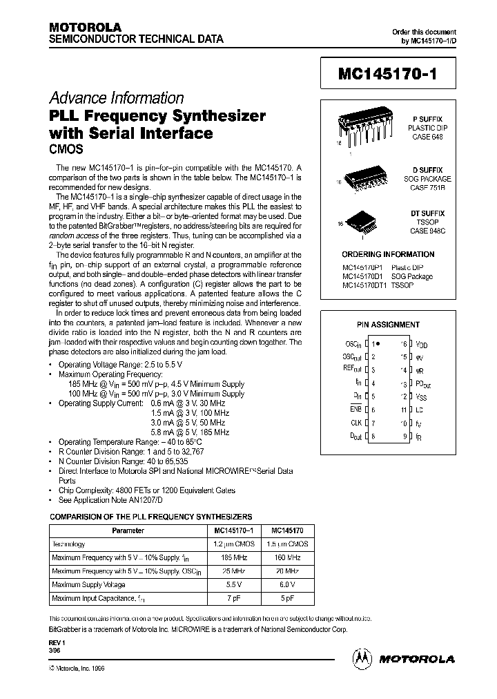 MC145170_193288.PDF Datasheet