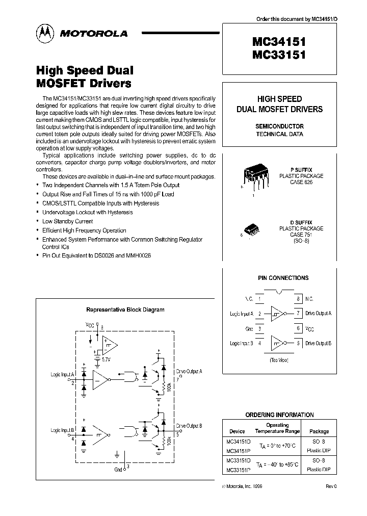 MC34151_295747.PDF Datasheet