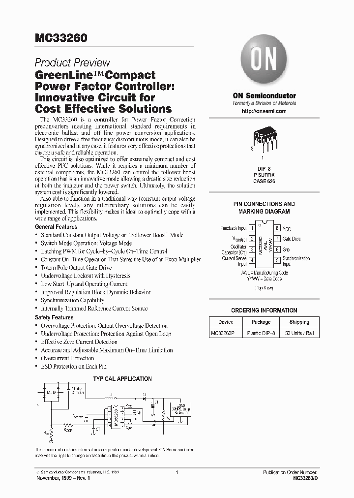 MC33260_112509.PDF Datasheet