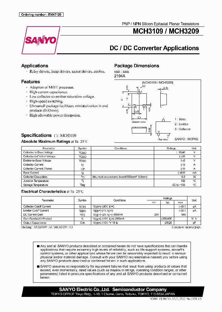 MCH3109_309228.PDF Datasheet