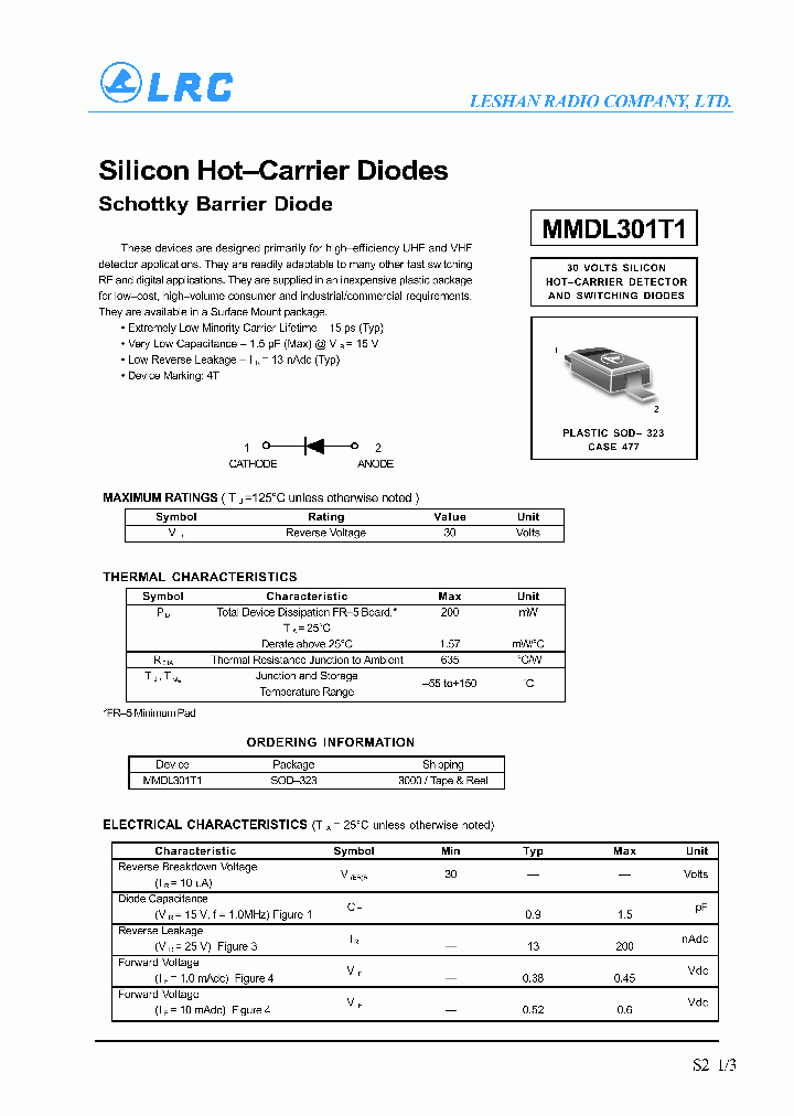 MMDL301T1_342487.PDF Datasheet