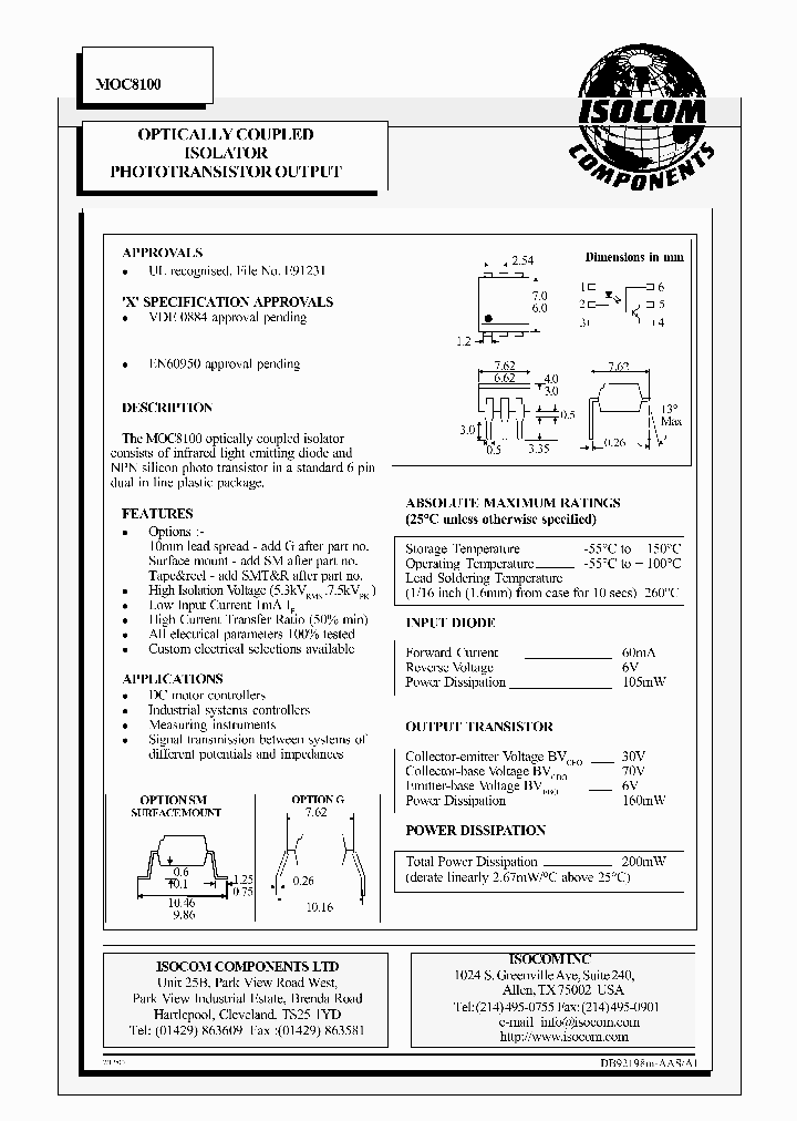 MOC8100_377665.PDF Datasheet