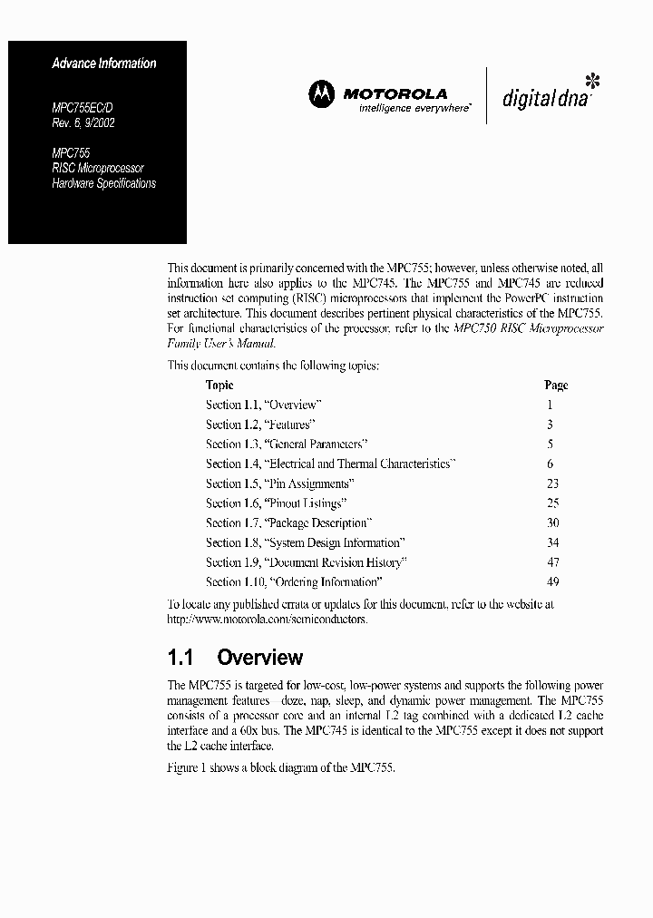 MPC755ED_202450.PDF Datasheet