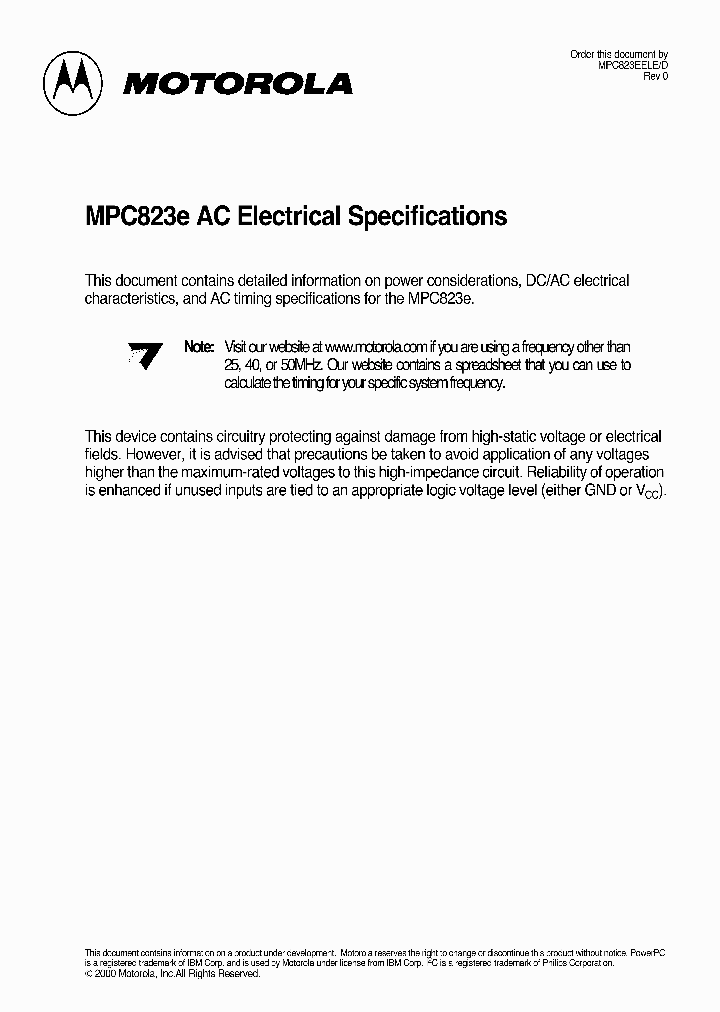 MPC823EELD_385020.PDF Datasheet