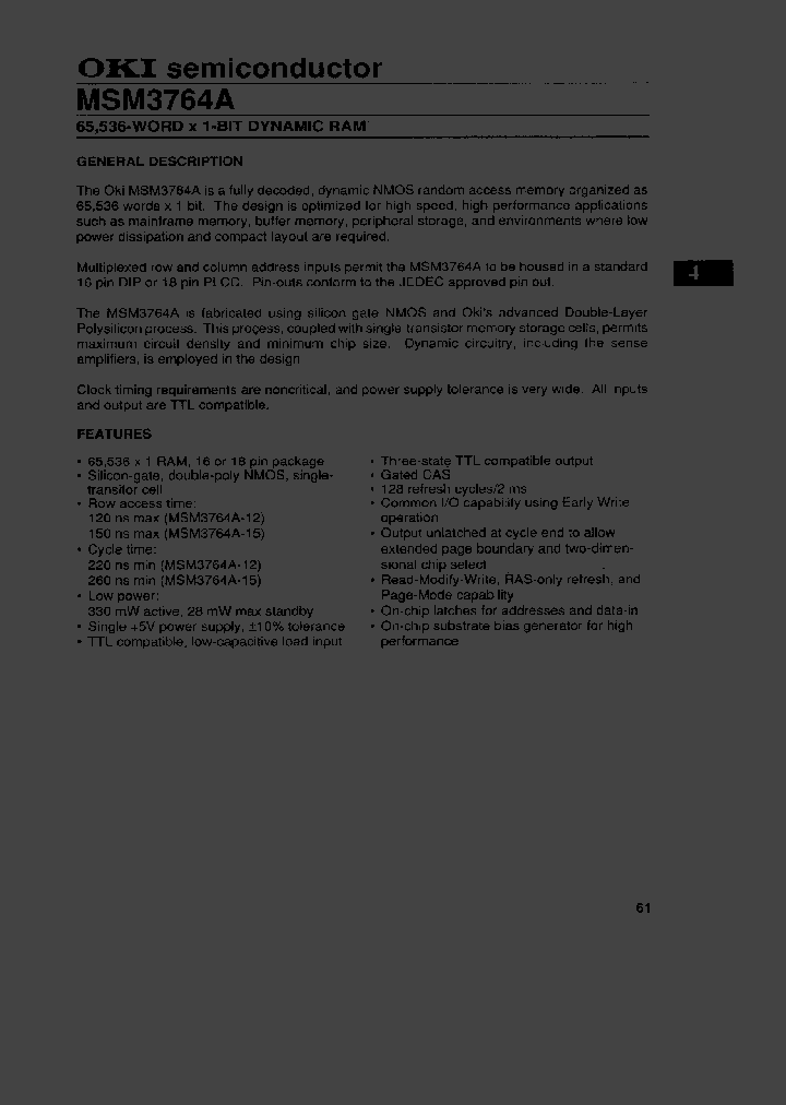 MSM3764A_367765.PDF Datasheet