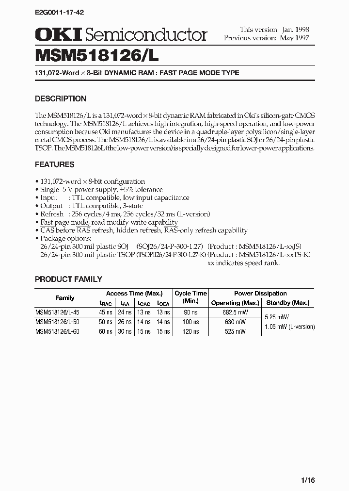 MSM518126L_195413.PDF Datasheet