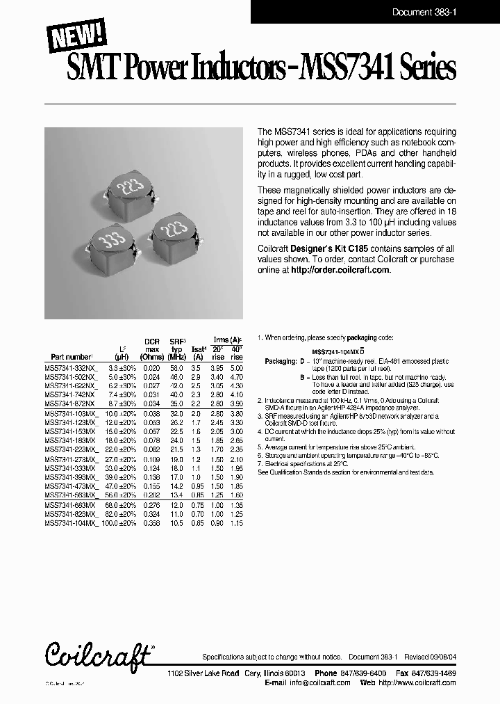 MSS7341_321368.PDF Datasheet