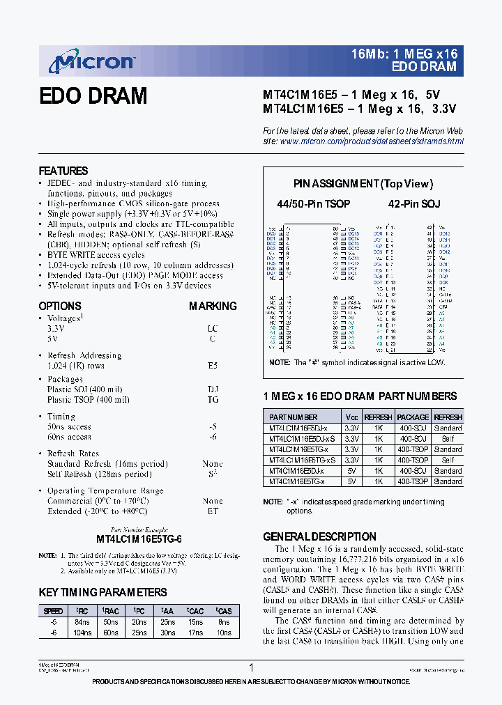 MT4LC1M16E5_32971.PDF Datasheet