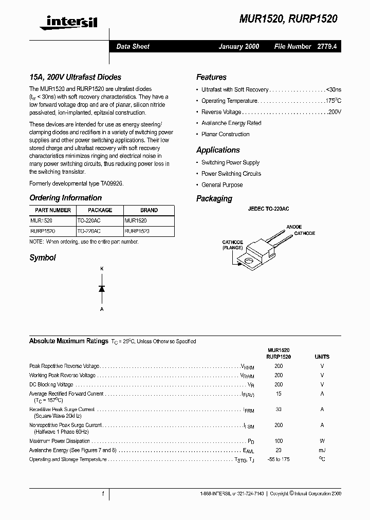 MUR1520_197832.PDF Datasheet